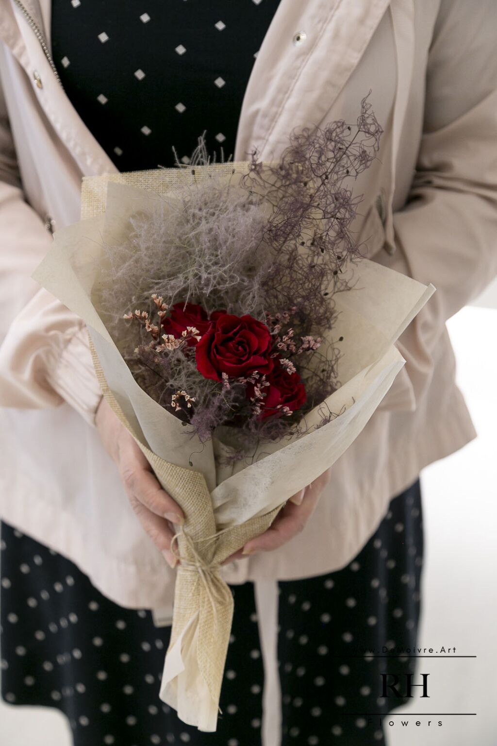 煙霧樹永生花花束 - Fornax (dried flower bouquet: Fornax​)