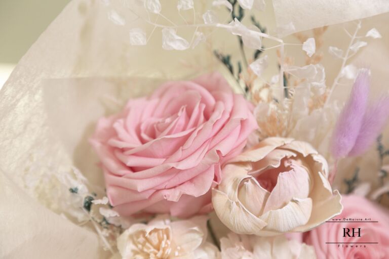 永生花花束 - Bianca (dried flower bouquet: Bianca​) - RH棣美竹北